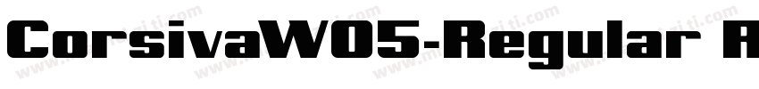 CorsivaW05-Regular Regular字体转换